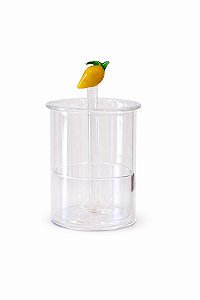 Porta Palito Vidro Limone - 6,5x9cm - Tuut