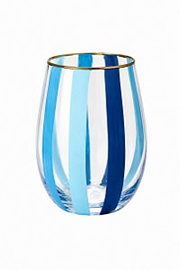Copo Vidro Milano Azul 600ML - Tuut