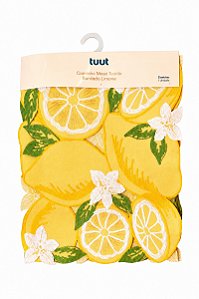 Caminho De Mesa Tecido Bordado Limone 35x178cm - Tuut