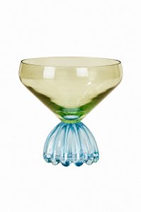 Taça Para Sobremesa Vidro Marejo Azul - 360ML - Tuut