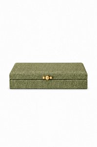 Caixa Em MDF Com Revestimento Em PU - Verde - Tam G - Mart