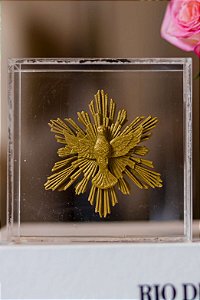 Divino Espirito Santo 10x10cm - Dourado