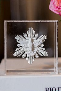 Divino Espirito Santo 10x10cm- Branco