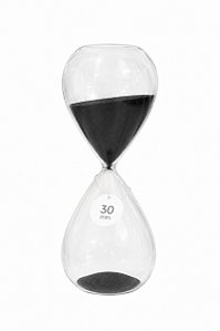 Ampulheta Em Vidro 30 Minutos - Mart