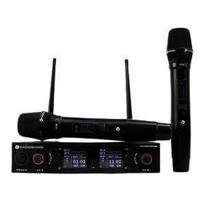 Microfone Sem Fio Duplo De Mão Kadosh K502m