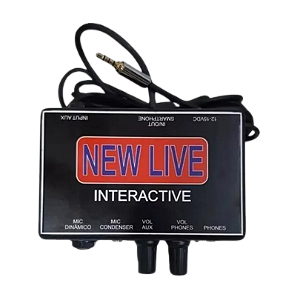 Interface Áudio New Live Interactive Gravação 2 Canais - Preto 9V