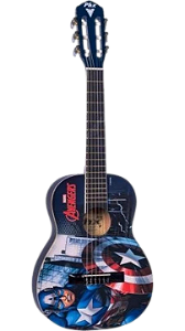 Violão Infantil PHX Marvel Avengers Capitão America Nylon