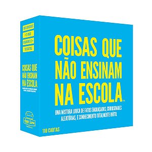 Jogo De Cartas Trivia Game Coisas Que Não Ensinam Na Escola