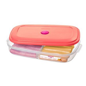 Pote De Plástico Com Divisória Para Frios 1080ml Sanremo