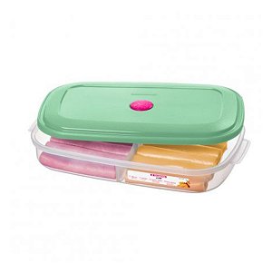 Pote De Plástico Com Divisória Para Frios 1080ml Sanremo