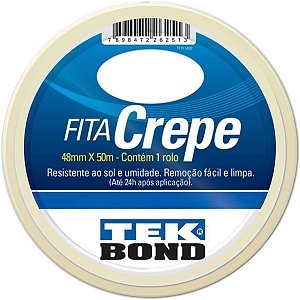 Fita Crepe Larga Uso Geral 48mmx50m Tekbond