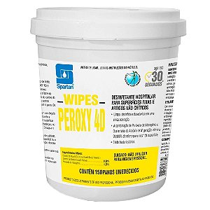 Lenços Umedecidos Desinfetante Wipes Peroxy 4d 125 Un.