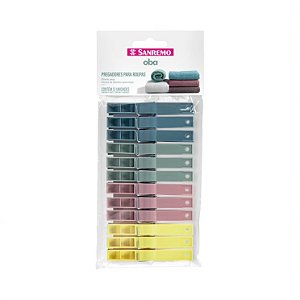 Kit 12 Prendedores Para Roupas Pregadores Plástico Sanremo