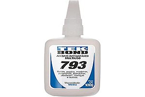 Adesivo Instantâneo 793 100g Bico Anti-entupimento - Unidade