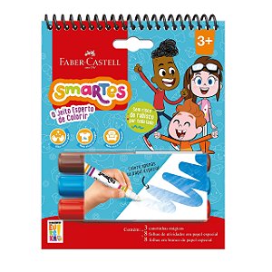 Bloco de Atividades Para Colorir Smartes Faber-Castell