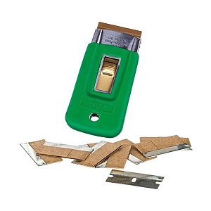 Raspador Segurança 4cm com Capa Protetora e 10 Lâminas Unger