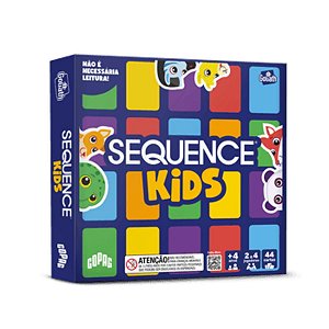 Sequence Kids Jogo de Tabuleiro Estratégia Família Copag