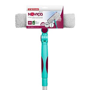 Rodo Mop Limpa Vidros e Espelhos 2 em 1 Articulado - Noviça