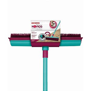 Vassoura Emborrachada 2 em 1 Multiuso Noviça -  Pet Friendly