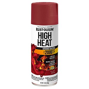 Tinta Alta Temperatura Vermelho Fosco Rust Oleum 1093°C