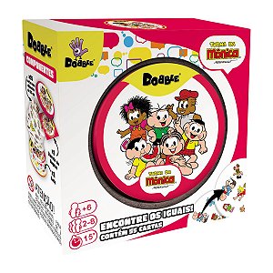 Jogo de Cartas Dobble Turma da Mônica 5 Jogos em 1 Divertido