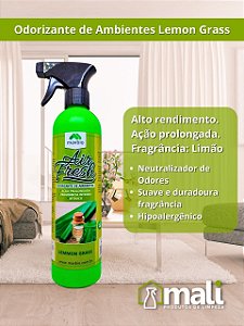 ODORIZANTE DE AMBIENTES AIRFRESH 12H MAXBIO LEMON GRASS 500 ML