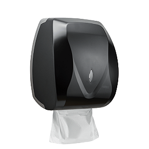 DISPENSER PAPEL TOALHA INTERFOLHADO VELOX PRETO PREMISSE