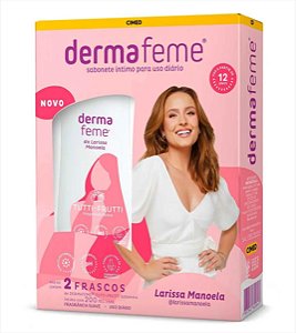 Kit  2uni Sabonete Íntimo Líquido Dermafeme 200ml cada Larissa Manoela - Cimed