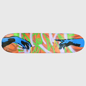 ANDRÉ PASSARINHO - Sk8 or Die "Laranja" - Técnica Mista sobre Shape