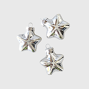Vintage - Conjunto de 3 Estrelas de Natal