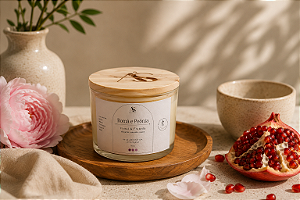 Vela Aromática Perfumada Romã e Peônia 90g - Sweet Aromas