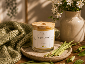 Vela Aromática Perfumada Capim Limão 170g - Sweet Aromas