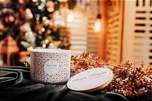 Natal Luz e Aroma - Vela Aromática Perfumada 170g - Pote Polímero