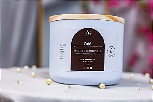 Vela Aromática Perfumada Café 170g - Pote Polímero