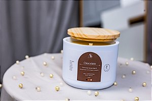 Vela Aromática Perfumada Chocolate 170g - Pote Polímero