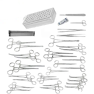 Kit cirúrgico 32 Itens Pequenos Animais