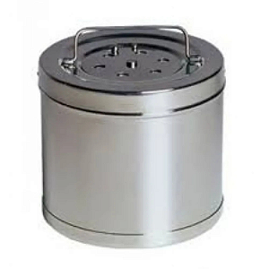 Tambor Perfurado em Inox com Alça 16X14Cm - Fami