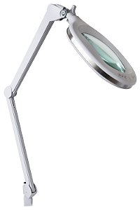 Lupa LED Duo Light Apoio de Mesa