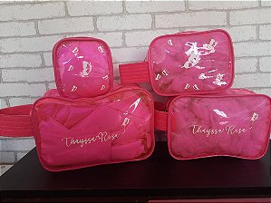 Kit de 3 Nécessaires em Plástico Cristal