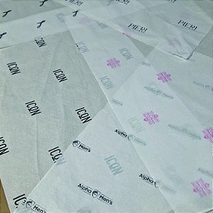 Papel de Seda Branco Personalizado
