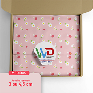 Adesivo Circular ou Oval Personalizados