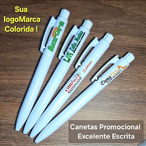 Canetas Brancas Promocional