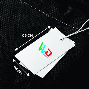 Tag de Papel para roupas 09x05 cm - com Furo