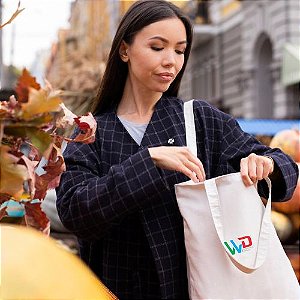Ecobag de tecido Personalizada 32 X 38 cm - 1 Cor