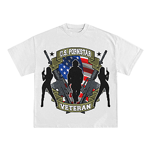 Camiseta Army Veteran - Branco