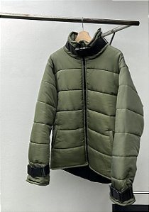 Jaqueta Puffer Nylon - Verde Oliva