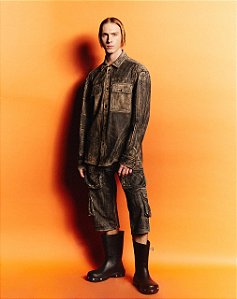 Natura Humana leather shorts