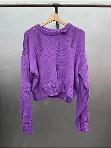 Among Crows  sweater roxo