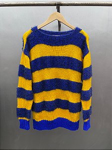 Mohawk Sweater amarelo e azul
