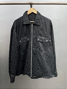 Baby priest black zip up overshirt